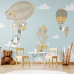 Papier Peint Enfant Renard Volant