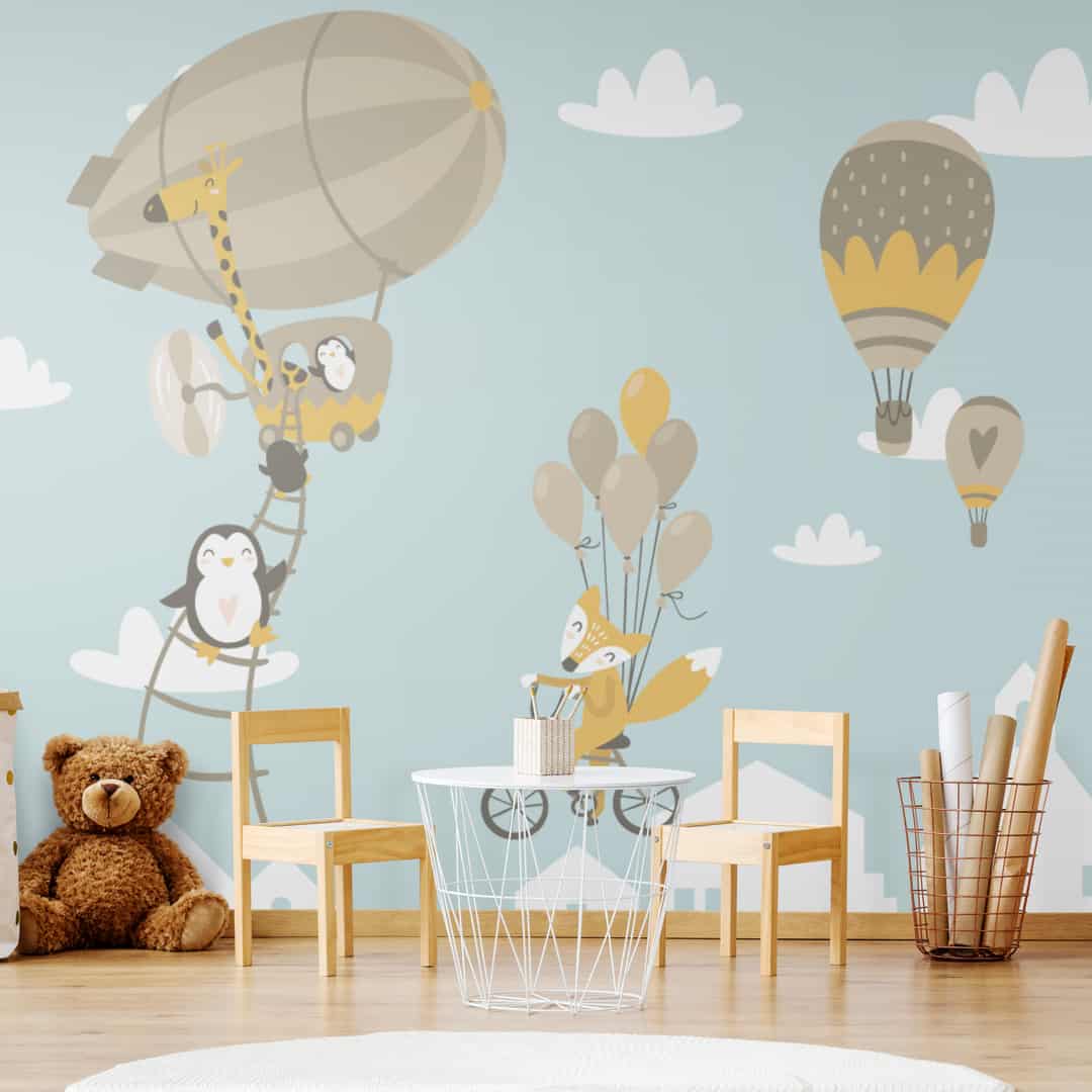 Papier Peint Enfant Renard Volant Papier Peint Enfant Renard Volant