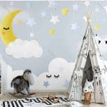 Papier peint chambre D'enfant nuit étoilée