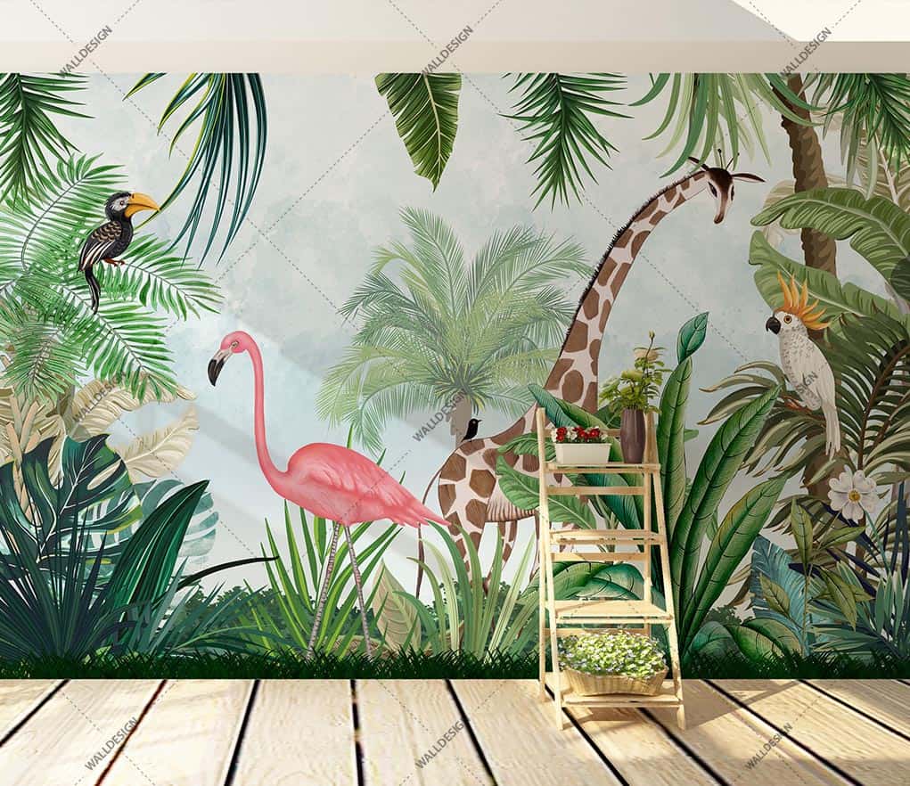 SAFARI Papier Peint Chambre D'enfant Safari