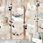 Papier peint enfant Panda