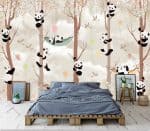 Papier peint Enfant Panda