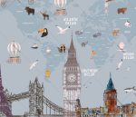 Papier Peint La Carte Du Monde A Monument