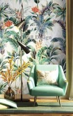 Papier Peint Tropical Fleur Nordique – Image 2