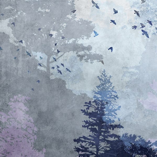 Papier Peint La Forêt Brumeuse