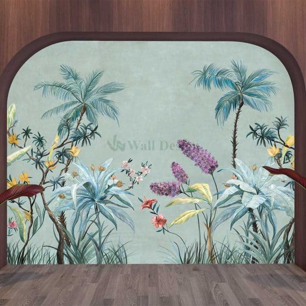 Papier peint Panoramique Jungle Ocre
