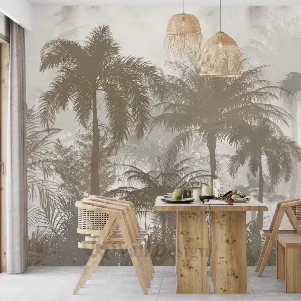 Papier Peint Palmier Tropical