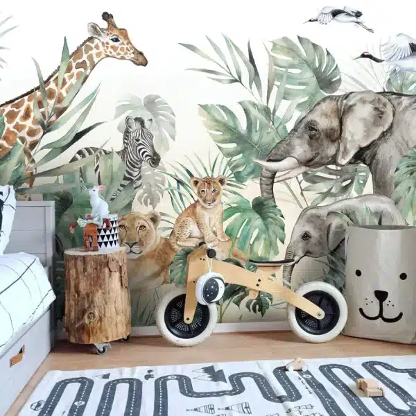 Papier peint animaux de la jungle