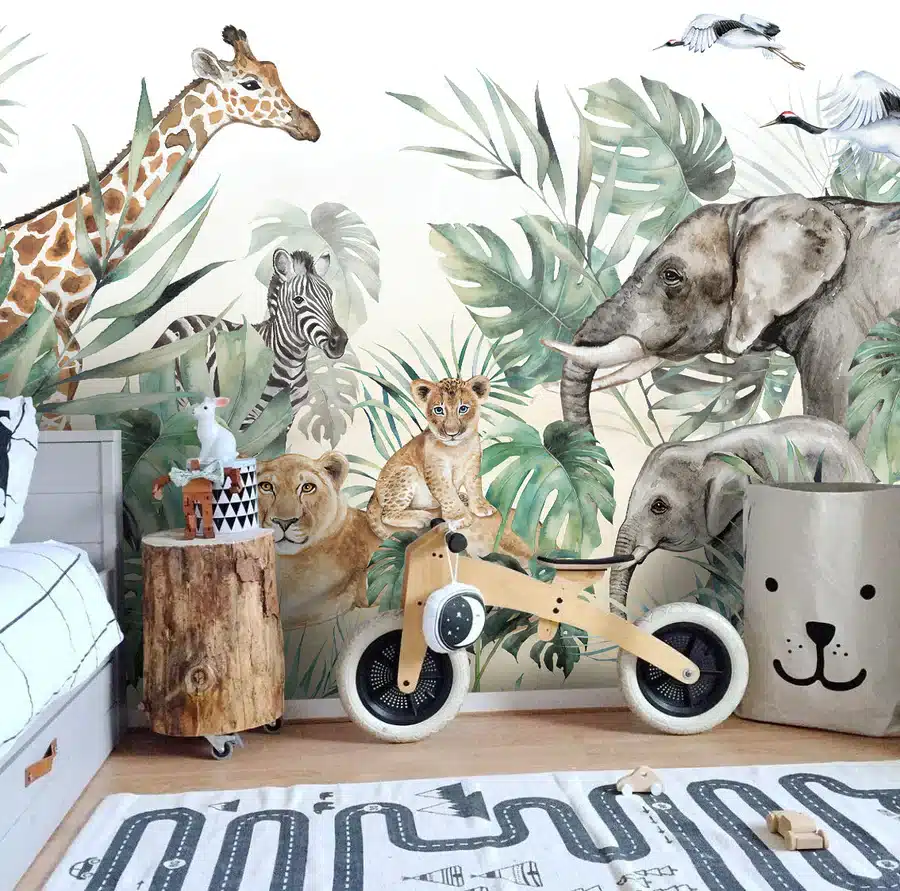 Papier peint animaux de la jungle Papier peint animaux de la jungle