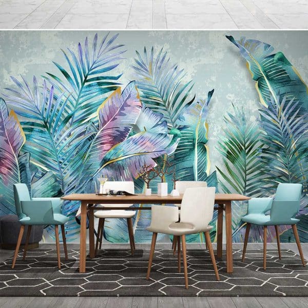 Papier Peint Plantes Tropicales Luxueuses