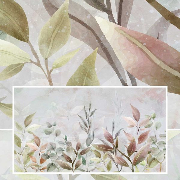 Papier Peint Fleurs aquarelles