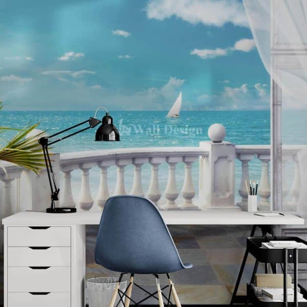 Papier Peint Trompe L'oeil océan