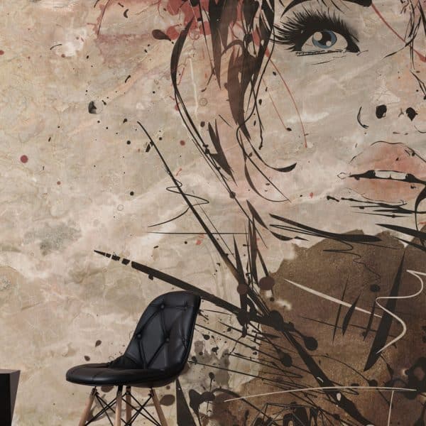 Papier peint Femme abstraite