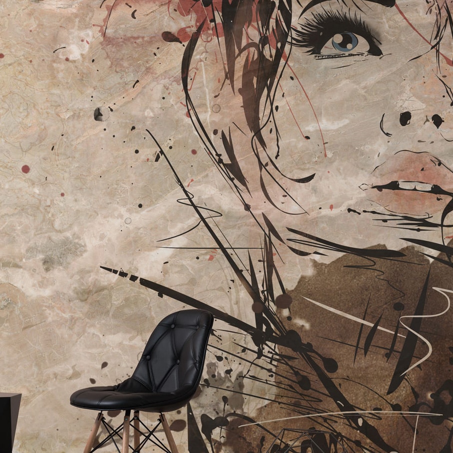 Papier peint Femme abstraite Papier peint Femme abstraite