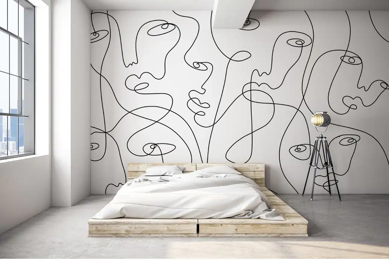 Papier Peint Silhouettes Contemporaines Papier Peint Silhouettes Contemporaines