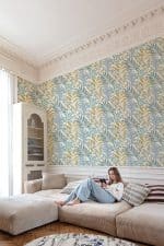Papier peint feuilles tropicales