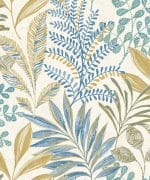 Papier peint feuilles tropicales