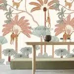 Jardin Tropical Vintage – Singes en Fête