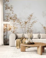 papier peint Sépia Botanica