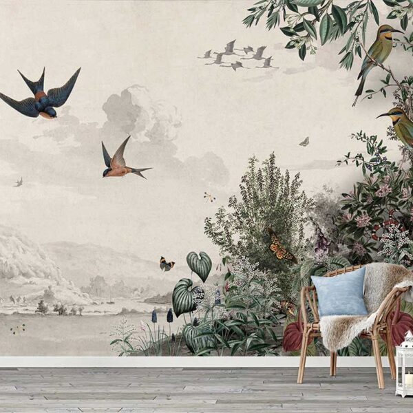Papier Peint Foliage Exotique