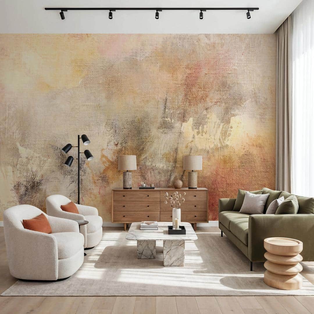 Papier peint beige abstrait doux Papier peint beige abstrait doux
