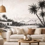 Papier peint paysage oriental panoramique