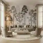 Papier peint forêt apaisante