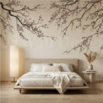 Papier peint Sakura Nude Beige