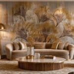 Papier Peint Golden Palms